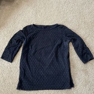 Rafaela Black Mixed Lace Top Sz. Medium